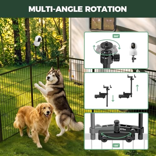 Image of FXW Instant Dog Playpen with Camera Mount, 40 inch H, 16 Panels for RV Camping