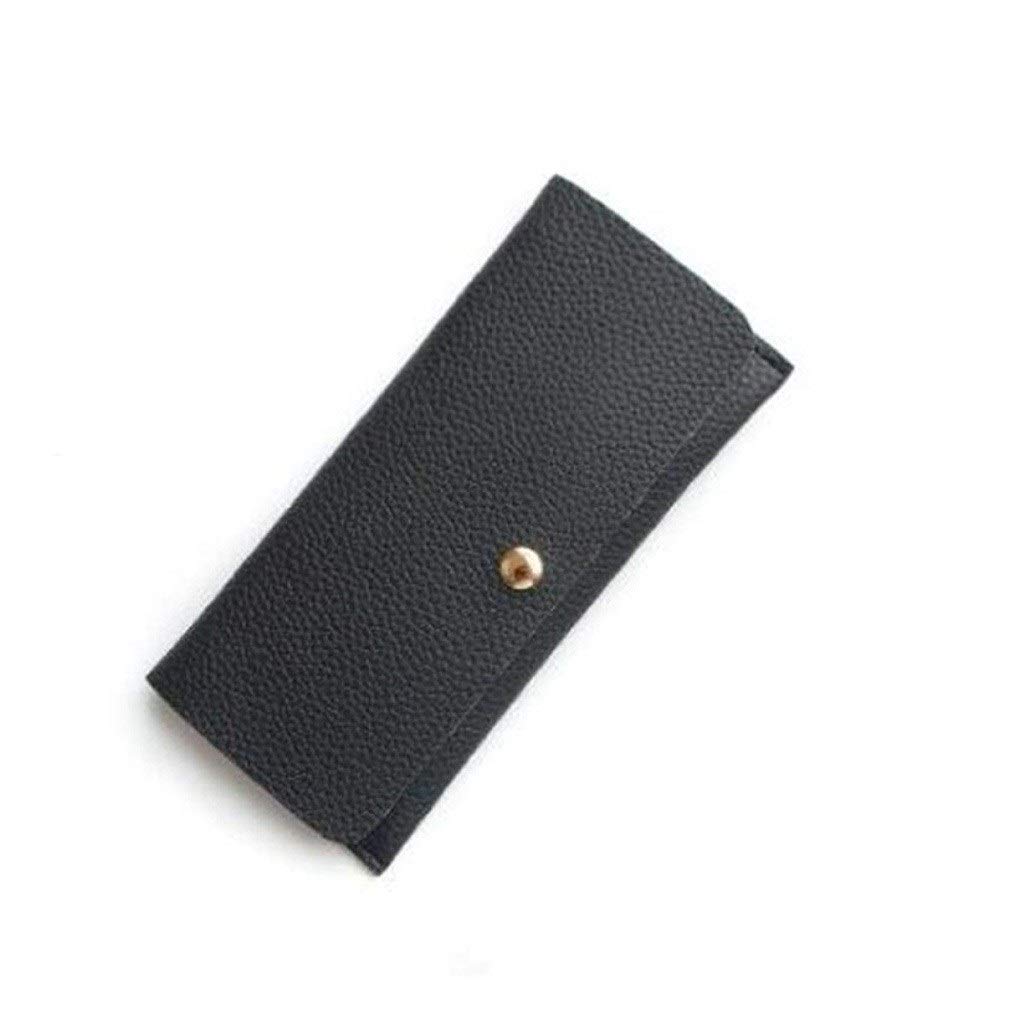 FMURY - Cartera de cuero suave de calidad para mujer (19,5 x 9,7 x 2 cm)