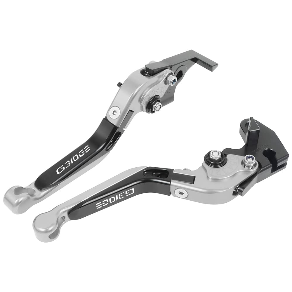 Beqlxta Sliver-3 Brake Clutch Adjustable Lever​ For G310gs G 310Gs G310 Gs 310 2021-2023 Motorcycle Adjustable Cnc Brake Clutch Levers Folding Extendable Handles Lever(Sliver-3)