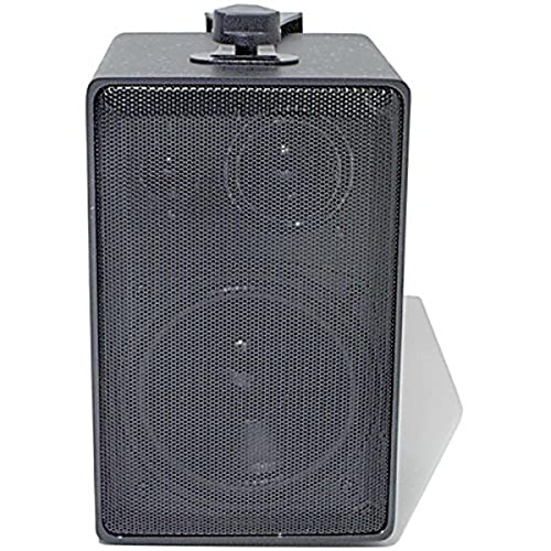 CSI/SPECO DMS-3TS BLACK 3-Way Indoor/Outdoor Weather Resistant Multi-TAP 70-Volt Speaker in Black