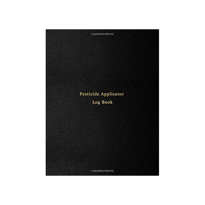 Buy Pesticide Applicator Log Book Chemical pest and insect control