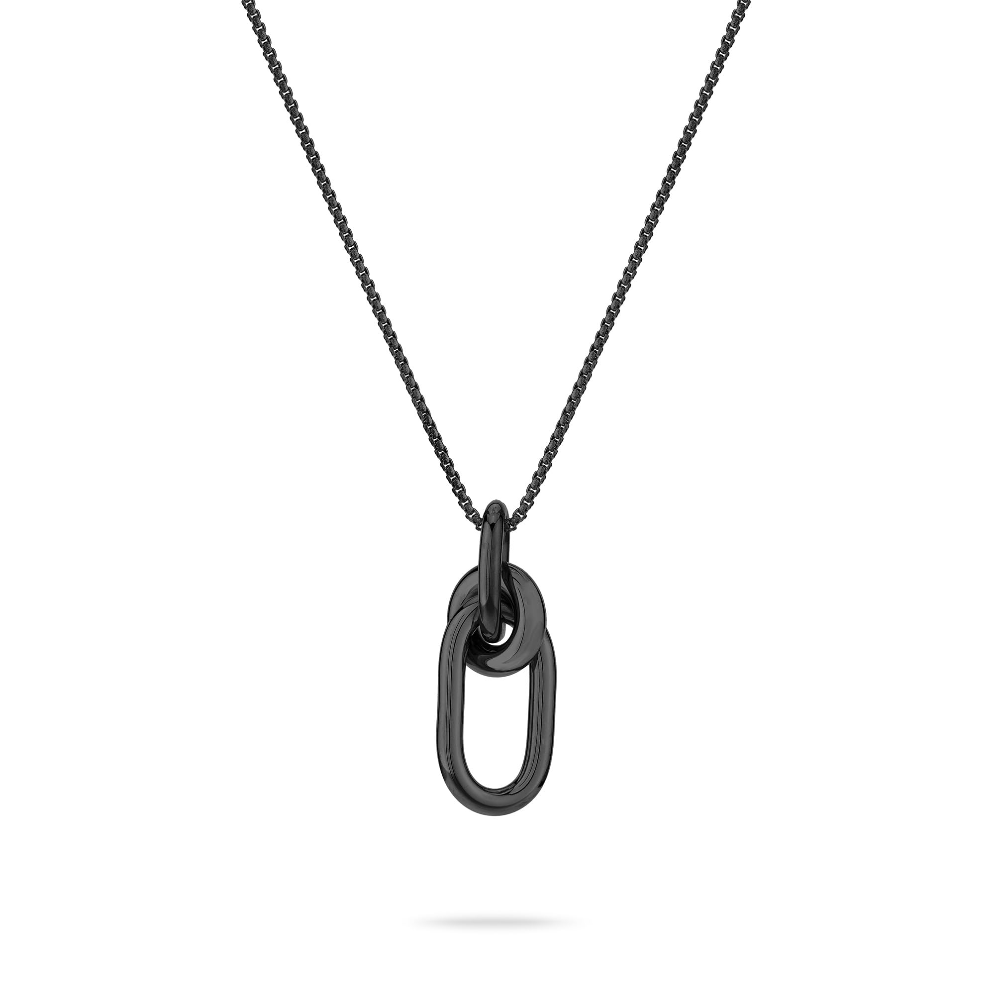 Liebeskind Berlin Ladies Necklace LJ-1787-N-45 in Stainless Steel IP Black