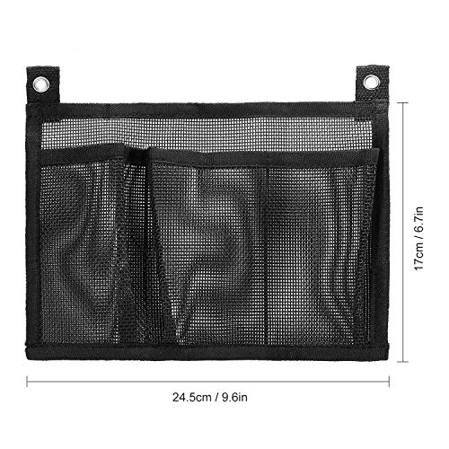 Anself Caiaque de armazenamento de malha bolsa lateral barco pesca titular saco saco de malha de can