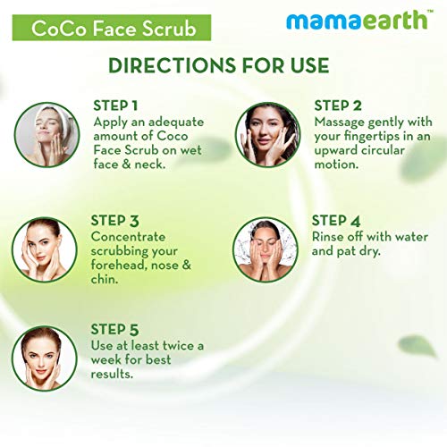 Mamaearth CoCo Face Scrub with Coffee & Cocoa for Rich Exfoliation - 100g - Image 7