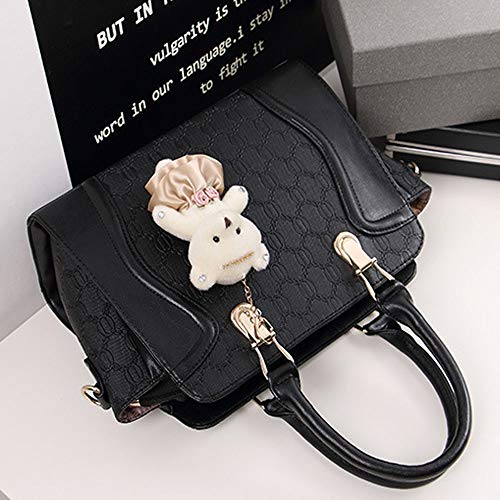 Bolso tote satchel mujer set 4 piezas miniatura 2