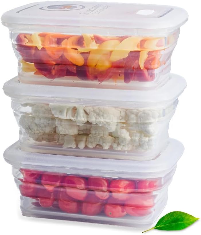 Premium Silicone Collapsible Food Storage Containers with Silicone Leakproof Lids