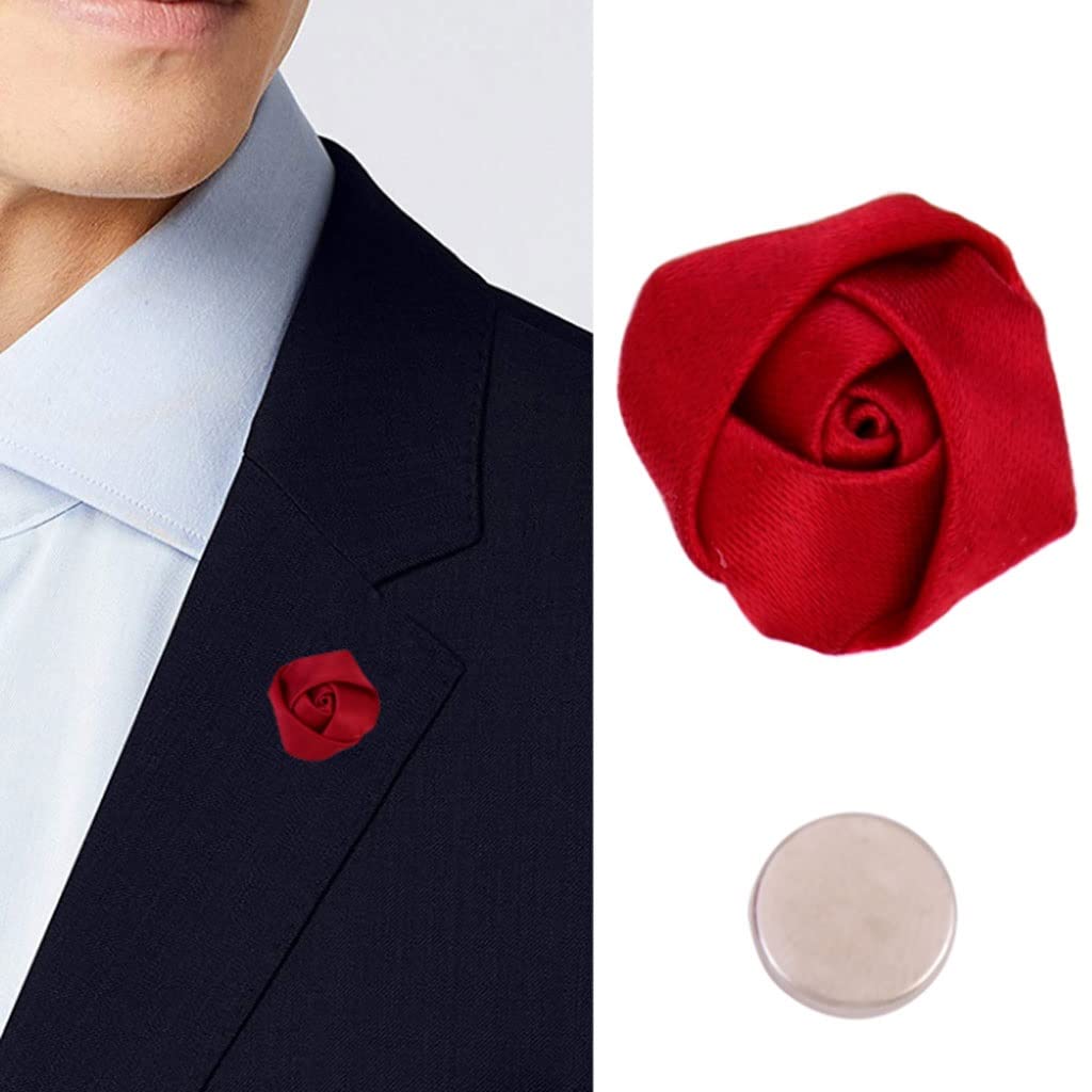 Moda flor simple boda pecho mujeres hombres anti-hebilla accesorios