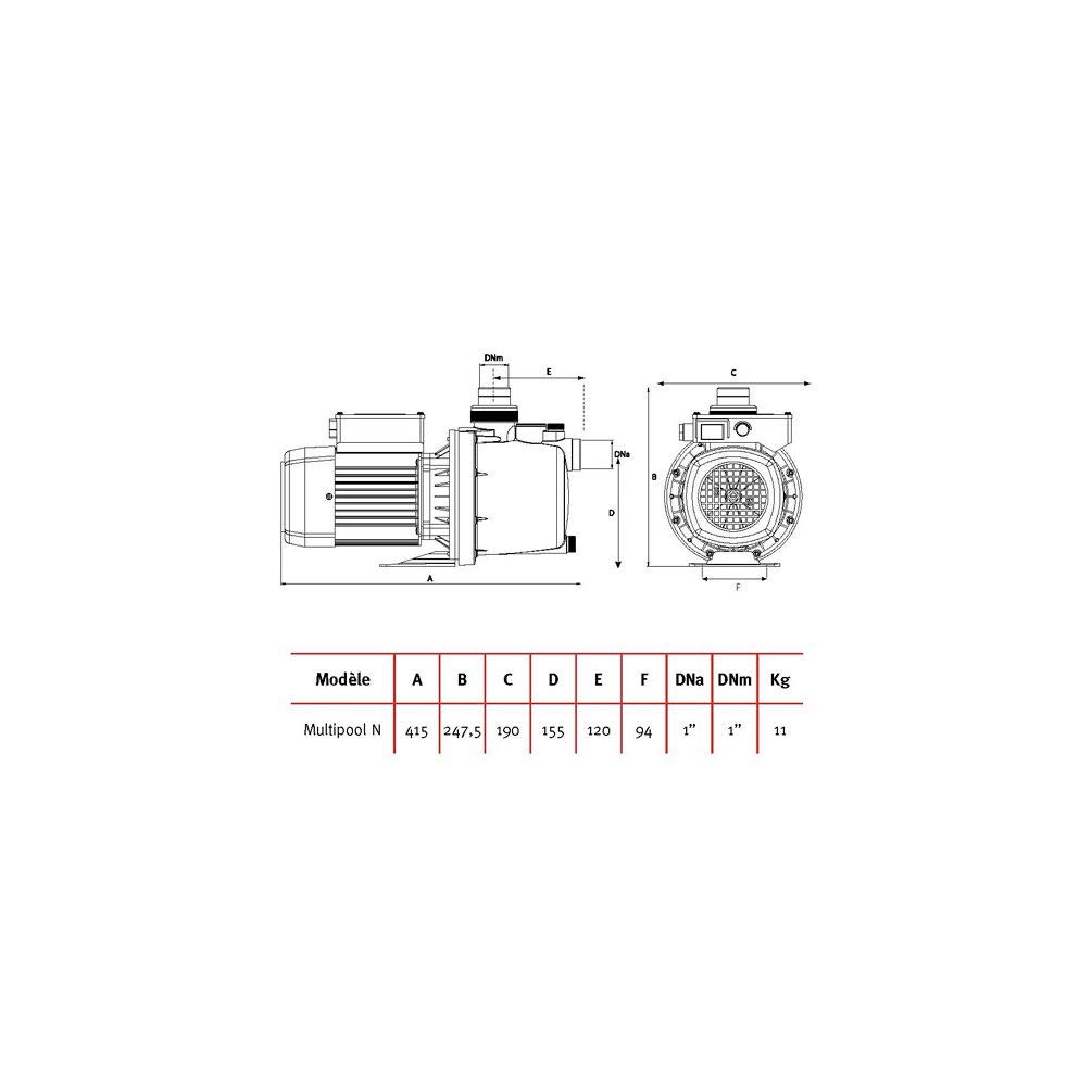 Surpresseur Espa Multipool N mono