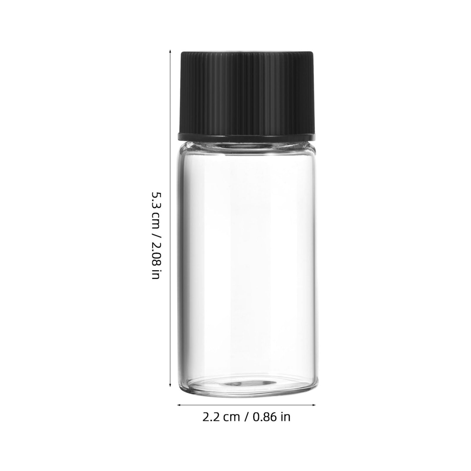 Botellas de Vidrio de Muestra 10ml, 50 Unidades, Vacías