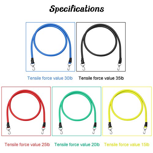 Correia de Resistência, Andoer 11 unidades/conjunto Fitness Puller Cinto multifuncional de força mus