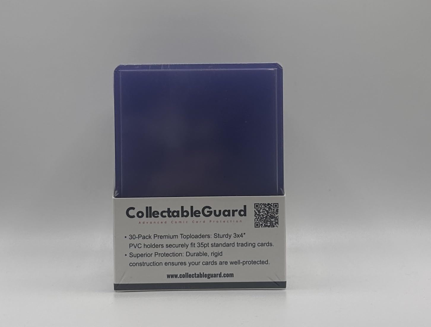 CollectableGuard Card 30 Toploaders Regular 35pt 3"x4", Clear/Blue - Image 4