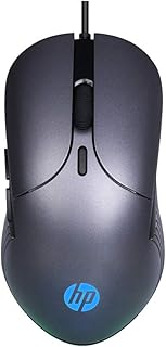 Mouse HP Gamer USB M280 Chumbo - Sensor Óptico Ambidestro Resoluções até 2400 DPI e Iluminação RGB - 7ZZ83AA