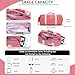 BE Smart Gym Bag Sports Duffle Bag for Men Women, Waterproof Gym Bags Weekender Bags with Shoe Compartment, Lightweight Large Overnight Workout Bag, Pink With Tpu Pocket, Casual Fashion