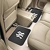 FANMATS 12309 MLB New York Yankees Back Row Utility Car Mats - 2 Piece Set, 14in. x 17in., All Weather Protection, Universal Fit, Deep Resevoir Design, Molded Team Logo #1