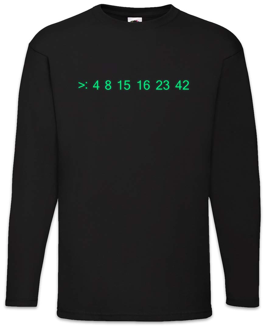 Urban Backwoods Men's Black Lost Code Long Sleeve T-Shirt Size L