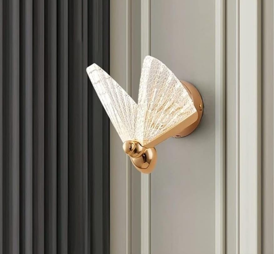 Image of 12 Watt Led Wall Light and Wall scones wall lamp for- Home, Kitchen, Bedside, Bedroom, Living Room, Office, Indoor, Bedside, Mirror Side, Diwali Lighting (Clera Wall Butterfly)