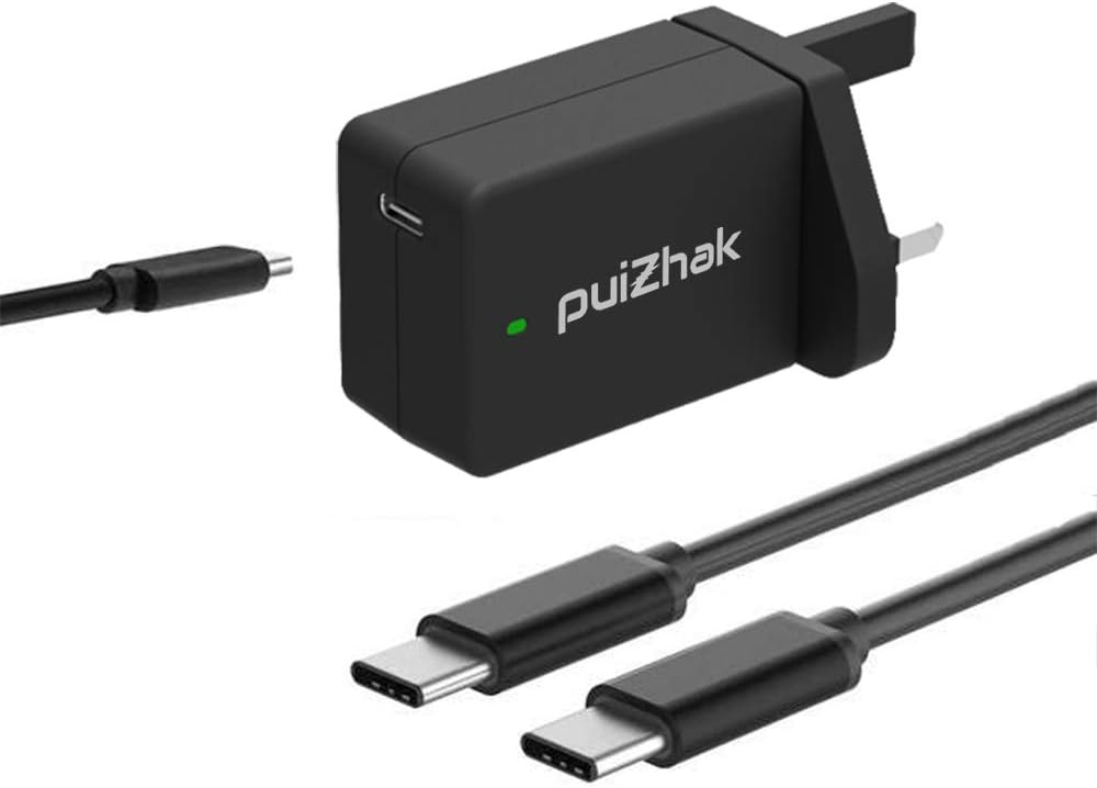 AcBel 45W Wall Charger Fast Charge USB-C Power Adapter Laptop Charger For MacBook Pro, HP Eite Book, Acer Chromebook, Asus Laptop, Nintendo Switch, Samsung Galaxy Note 10/9/8, S9, S9+, S8 Plus & More