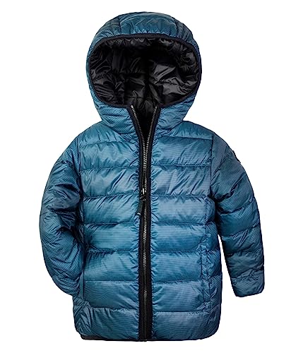 Appaman Kids Boy's Reversible Insulated Lightweight Puffer Jacket (Toddler/Little Kids/Big Kids) Blue Wave 4 Toddler