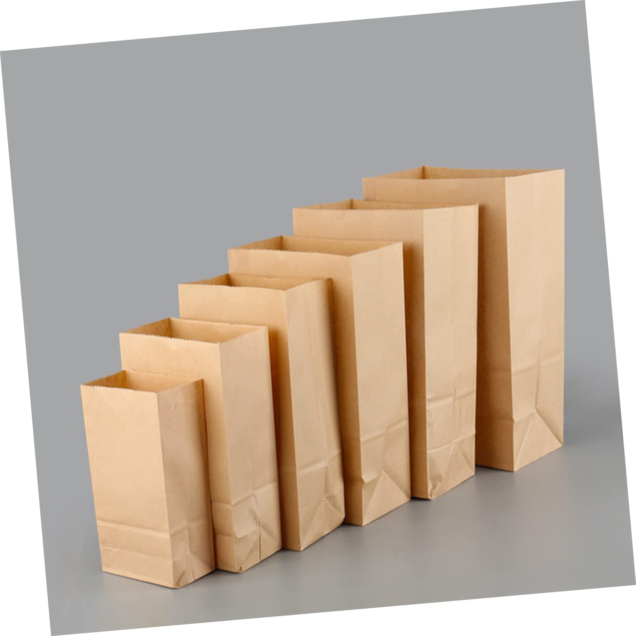 Cabilock 100piezas Bolsas Kraft Para Alimentos Unidades Cuadrado Para Postres y Fiestas