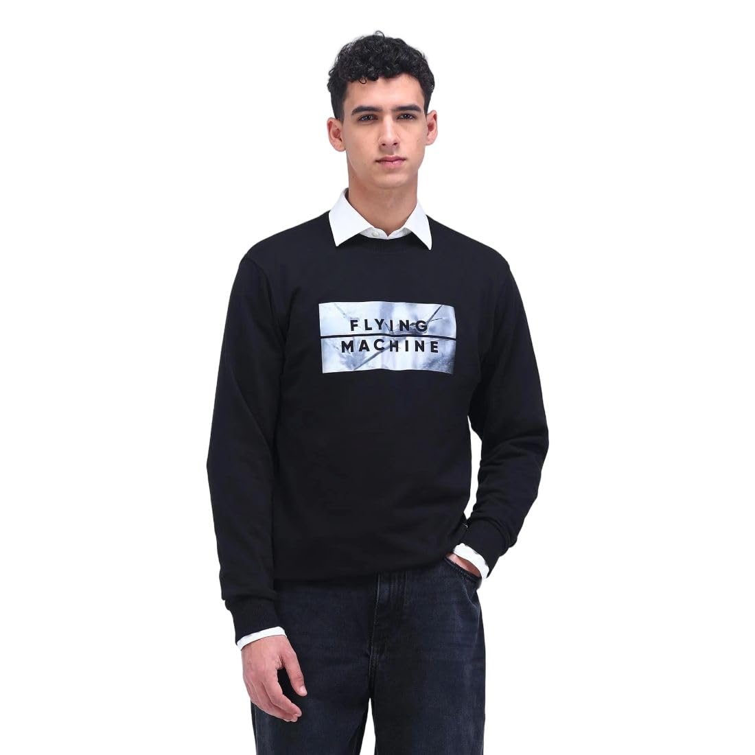 flying machine Men's Regular Fit Sweatshirt| Printed-picture-22