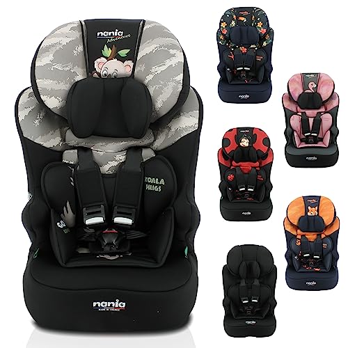 Nania - Siège auto ceinturé RACE I 76-140 cm R129 i-Size – Pour les enfants de 3 à 10 ans - Appuie-tête réglable en hauteur - Base inclinable - Fabrication Française (Koala)