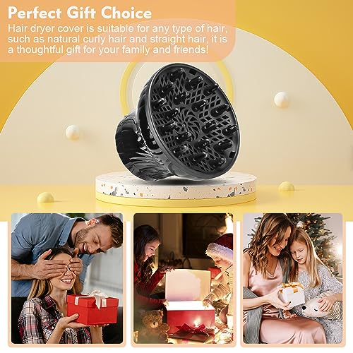 Universal Hair Diffuser, wynott Hair Dryer Diffuser Attachment 1.38in to 3in Adjustable Hair Dryer Diffuser Nozzle Professional Diffuser Hairdryer Hair Drying for Curly Hair or Wavy Hair Styling - Image 8