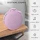 White Noise Machine Baby, Einschlafhilfe Babys mit 2000mAh Akku,Portable Sound Machine for Adults 21 beruhigende Klänge Weißes Rauschen Soundmaschine für kinderwagenschaukler (Rosa)