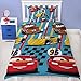 Oficjalna poszewka na kołdrę Disney Cars Dinoco z pojedynczym wzorem ratunkowym | Dwustronna poszewka na kołdrę z motywem błyskawicy McQueen & Mater z pasującą poszewką na poduszkę