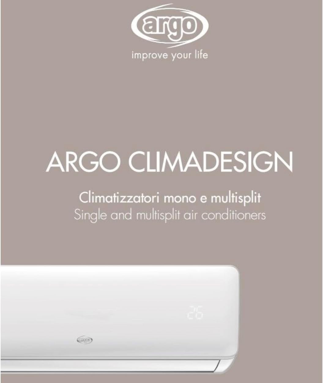 Argo Climadesign24 Condizionatore 24000 Btu Wifi Inverter A++ A+