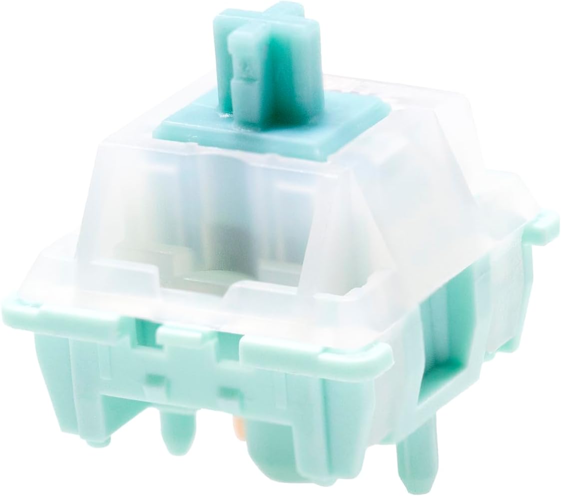 KPREPUBLIC Zuoce Turquoise Switch Linear RGB SMD 5pin 28g 30g for Mechanical Keyboard PA UPE HiFi Factory Pre Lubed (Zuoce Turquoise Switch x70)