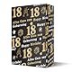 Ovanda Geschenkpapier Schwarz Gold, 18 Happy Birthday Wrapping Paper Jumbo Size 70 * 50cm, 5 Sheets Happy Birthday Paper With, Geschenkpapier Rolle, Geschenk Papier für Girls Boys Women Men Kids