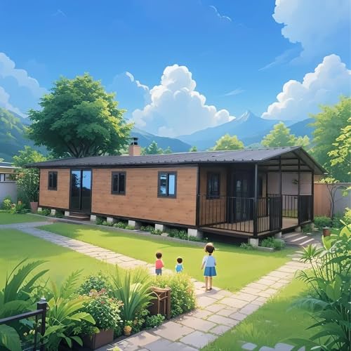 Prefab Modular Tiny Home for Sale, 40ft Foldable Expandable Conta...