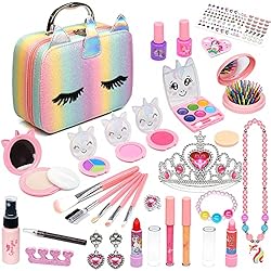 Kids Makeup Kit for Girl – Little Girls Real Make Up Set, Washable Makeup Toy for Toddler , Safe & No Toxic Play… Kids Makeup Kit for Girl – Little Girls Real Make Up Set, Washable Makeup Toy for Toddler , Safe & No Toxic Play…