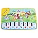 Fdit Babyteppich mit Musik, für Kinder, zum Krabbeln und Klavier, multifunktional, für Babys, Musik, Decke, Motiv mit Tieren, Geschenk 60 x 39 cm