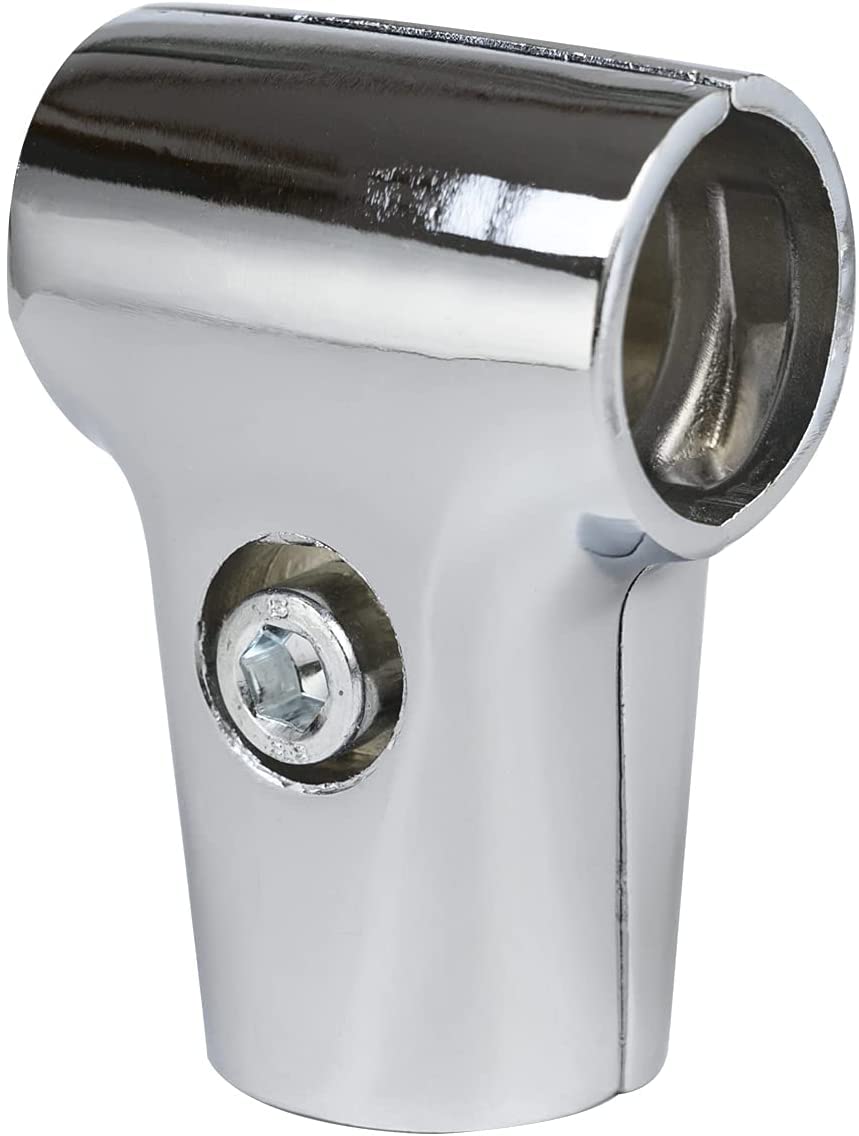 My Shopfittings 32Mm Chrome Tube Pipe Clothes Garment, Curtain, Hanging Rail, Wardrobe Rail, Dry Cleaners, Garment Rail & Accessories (3-Way Clamp, 32Mm Or 1.25 Inch)