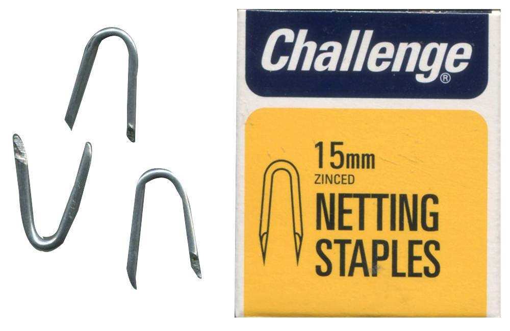 Hq Tec Netting Staples Zinc Plated, 15Mm (40G), Leg Length 15Mm, Product Range Challenge - Netting Staples, Staple Type Galvanised, Staples Fasteners & Hardware