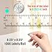 PARLAIM Dot Stickers 1/4 Inch Permanent Color-Code Sticker Label, 1000 PCS Small Circle Labels per Dispenser Box, Aqua