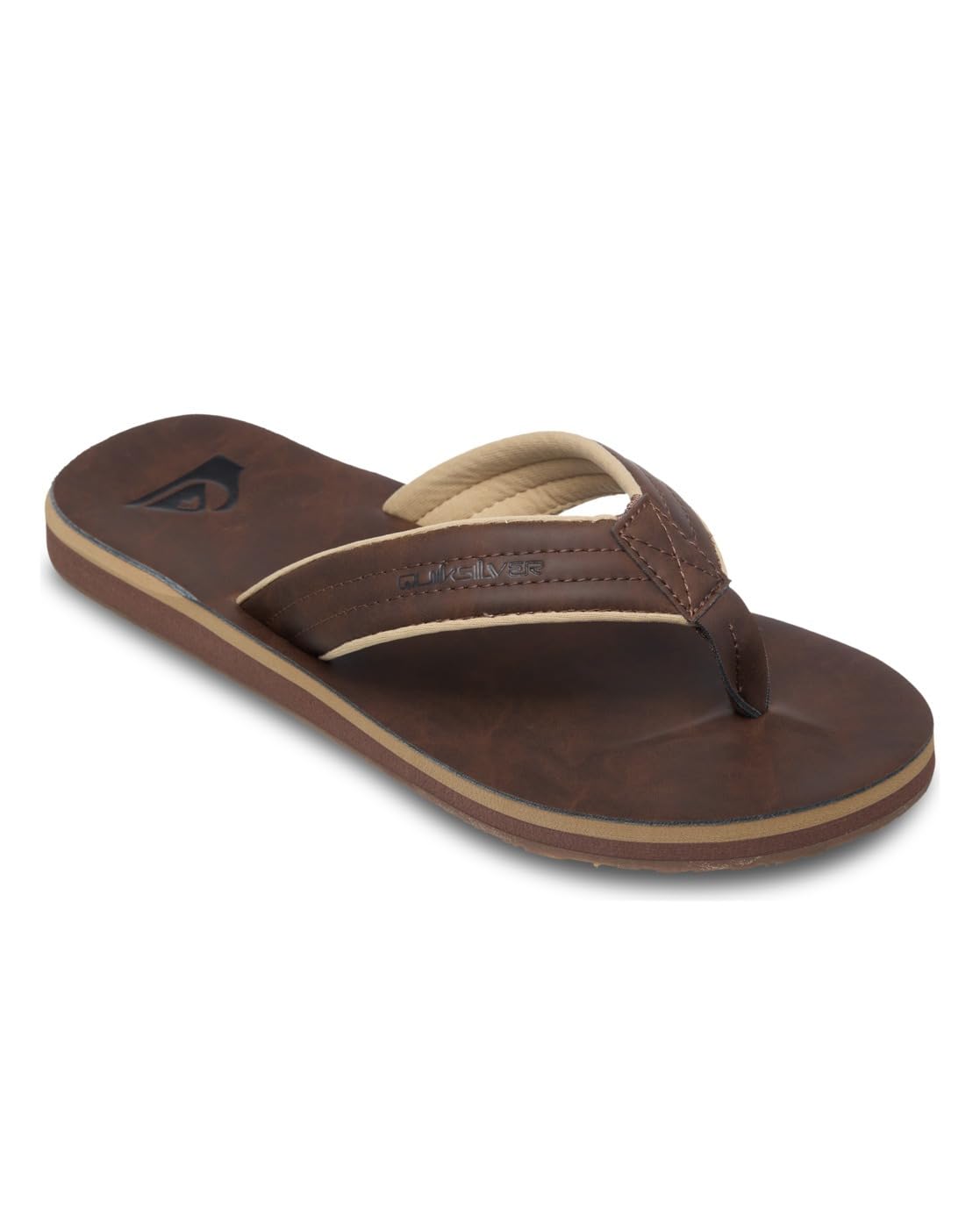 Quiksilver Men's Marron Flip-Flops Carver Nubuck 26