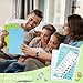 Whaline 5 Pieces to Do List Checklist Board for Kids Portable Chore Chart Plastic Memo Board with 10pcs Detachable Colored Cardstock Paper for Home Office School Daily Routine Planning Supplies
