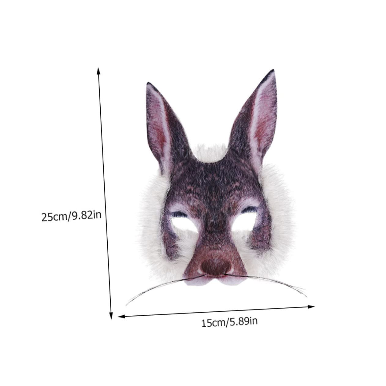 OATIPHO 1pc Carnival Half Face Animal Mask for Costume Parties Lightweight Design Unique Animal Appearance for Halloween and Role-playing Events