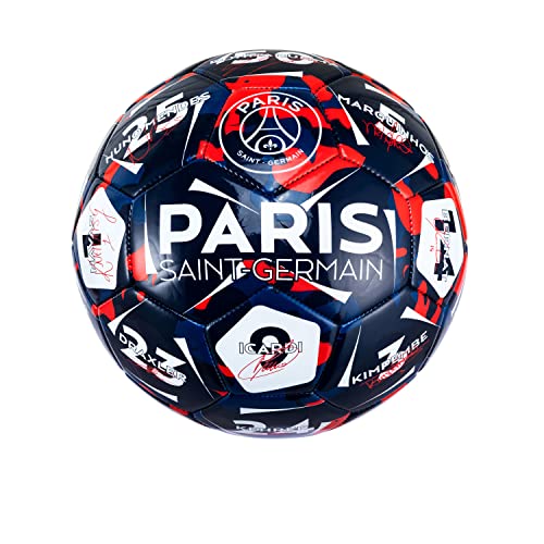 PSG Ballon de Football Signatures des Joueurs - Collection Officielle Paris Saint Germain - Taille 5