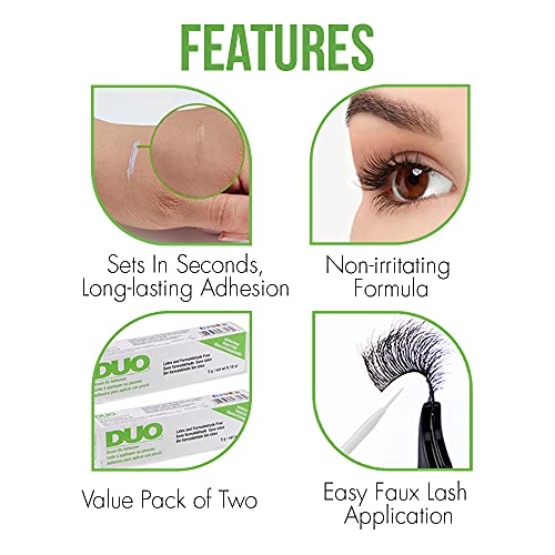 Duo 56812 Brush-On Strip Lash Adhesive With Vitamins A, C & E, Clear, Non-Irritating, Fast Drying Lash Glue, Easy To Use, Safe For Sensitive Eyes And Skin thumb #3