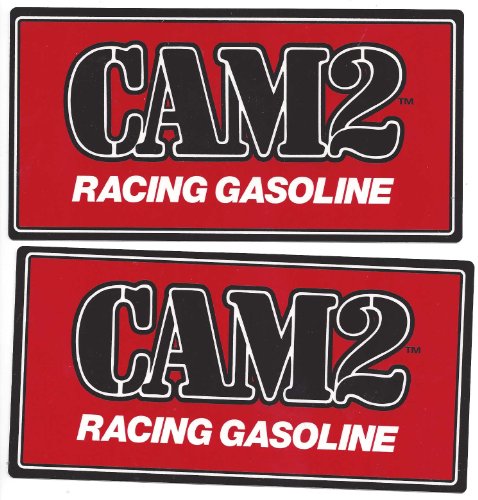 Cam2 Racing Gas Decals Stickers 7 Inches Long Size Set of 2