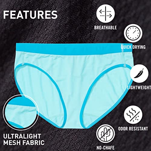 Image of ExOfficio Women's Give-N-Go 2.0 Sport Mesh Bikini Cut Brief - Ultralight Travel Underwear with Snug Active Fit & Lower Rise