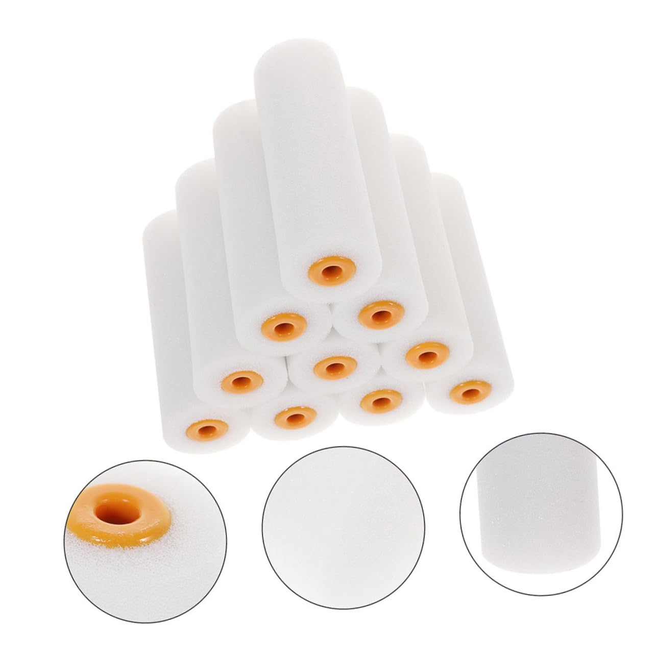 Uonlytech 50pezzi Maniche Per Da Vernice Spugna Da Coperture Per Rullini Di Verniciatura Per Pittura Di Pareti e Decorazioni