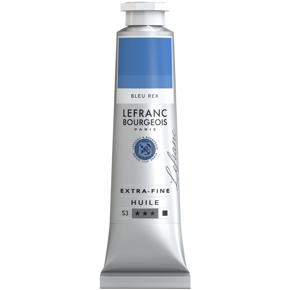 Lefranc Bourgeois 405081 extra feine Ölfarbe in Künstlerqualität aus hochwertigen Pigmenten, lebendige Farben, hohe Lichtechtheit, 40ml Tube - Königsblau