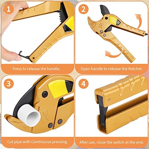 Lot De 4 Coupe Tuyau, Coupe Tube En Plastique économique En Caoutchouc