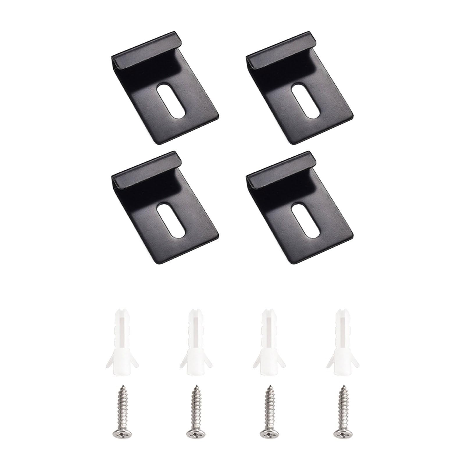 Simple Glass Wall Mounting Solution Glass Clamps with Screw Hold Rustproof & Waterproof Clamps