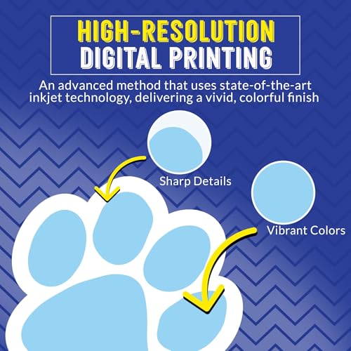 Image of Paw Locker Magnet 5 Inch 4 Pack, Dog Lover Gift, Made in USA | Heavy duty magnetic decal for car, truck, SUV or fridge, full color UV printed