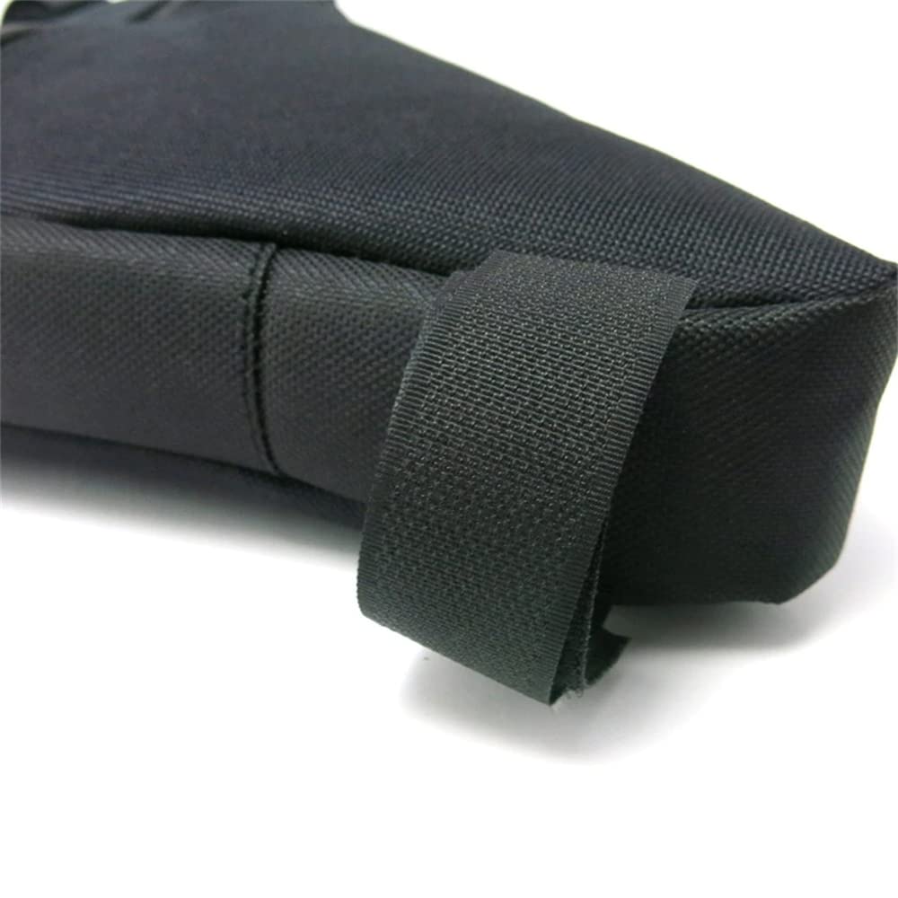 Retoo Trójkątna torba rowerowa 2l torba na ramę trójkątna rowerowa idealna na zamek rowerowy narzędzia torba na ramę rowerową rower wyścigowy MTB czarna 20 x 18,5 x 4 cm